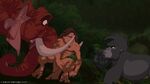 Tantor and Terk discussing about what kind of an animal Tarzan is