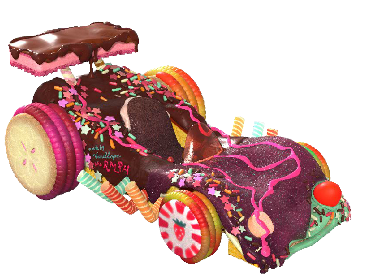 wreck it ralph vanellope car drawing