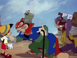 Gedeón trata de acabar con Pepito Grillo.