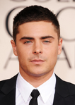 Zac Efron attending the 68th annual Golden Globe Awards in January 2011.