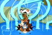 Cow water fountain