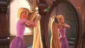 rapunzel penteando os cabelos