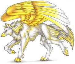 elemental winged wolves