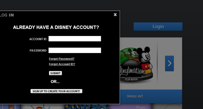 Have a Disney account yet?