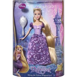 Sing and cheap glow rapunzel doll
