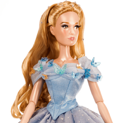 Lily James as Cinderella  Disney princess dolls, Cinderella doll,  Cinderella blue dress