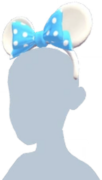 Serre-tête oreilles de Minnie Mouse platine