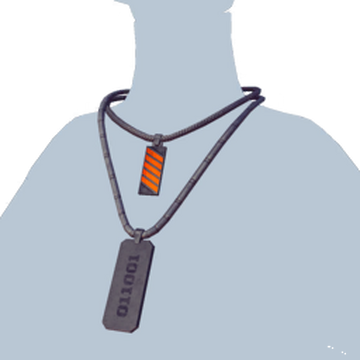 Orange dog tag hot sale