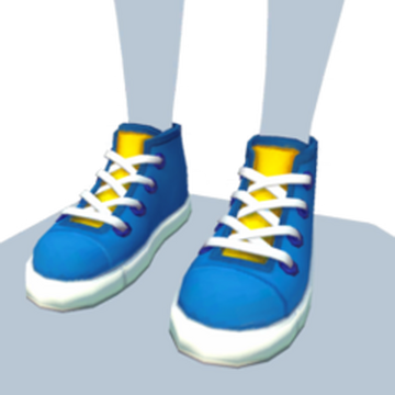 Yellow mickey shoes top