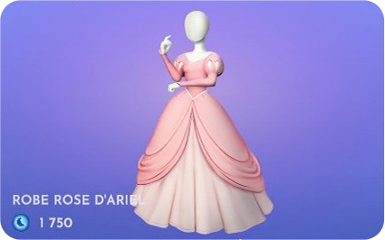 Ariel robe rose sale