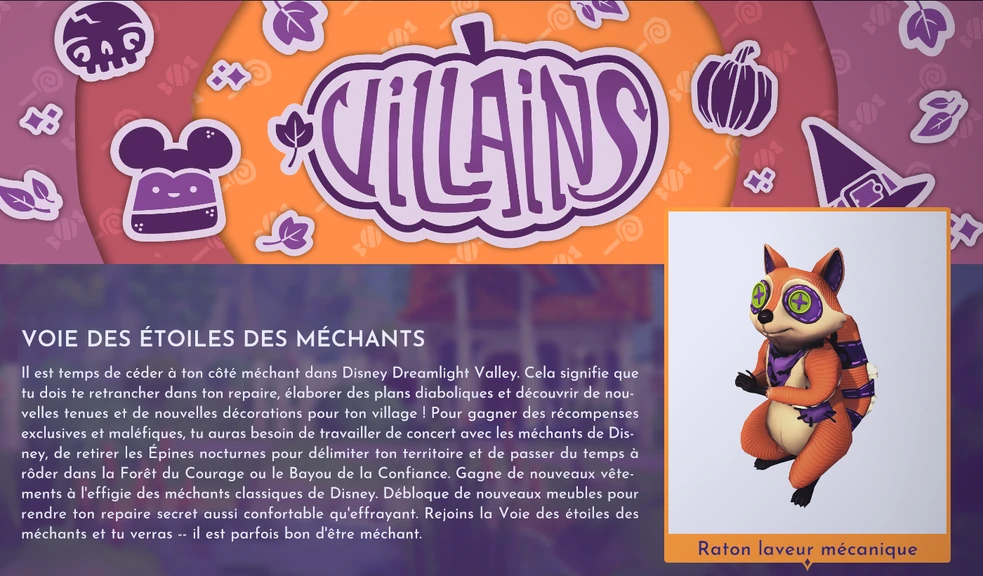Voie des Étoiles des Méchants Wiki Disney Dreamlight Valley FR Fandom