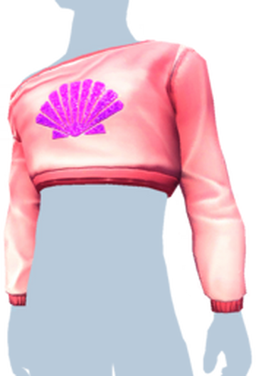 Pink Off the Shoulder Shell Shirt Disney Dreamlight Valley Wiki
