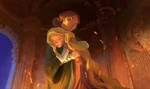 Rapunzel embracing Gothel, by Jeff Turley