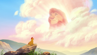 Mufasa speaks to Kion