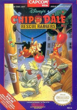Disney's Chip 'n Dale Rescue Rangers NES video game.