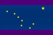The flag of Alaska