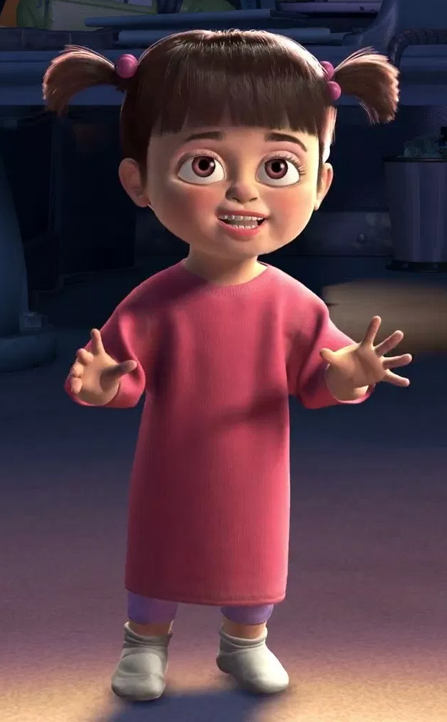 In Toy Story 3, one of the girls at the Sunnyside Daycare is a slightly  older Boo from Monsters, Inc.