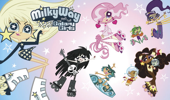 characters and the milky way galaxy girls