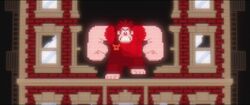 8-bit Wreck-It Ralph as the bad guy of Fix-It Felix Jr.