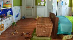 Bonnie's room from Toy Story 3. Love the green and purple.