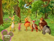 RabbitPigletPoohTiggerandOwlDancingwileKessieSinging