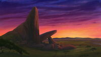 Pride Rock in The Lion King II: Simba's Pride