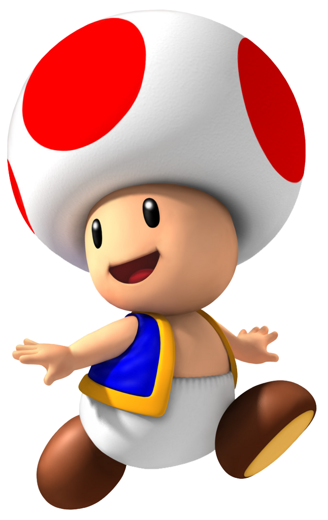 mario red toad