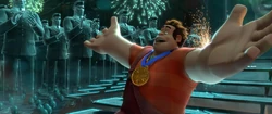 Ralph "earning" the Medal of Heroes.