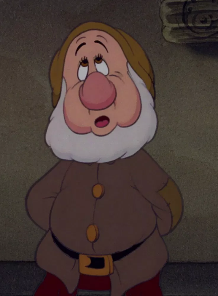 Walt Disney World Snow White Seven Dwarfs Grumpy Faces Cartoon Novelty Necktie