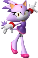 Blaze in her swimming outfit, from Mario & Sonic at the London 2012 Olympic Games.