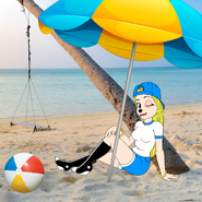 Heartfilia at the beach