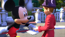 KDA - Mickey Mouse likes to signed him name on the book