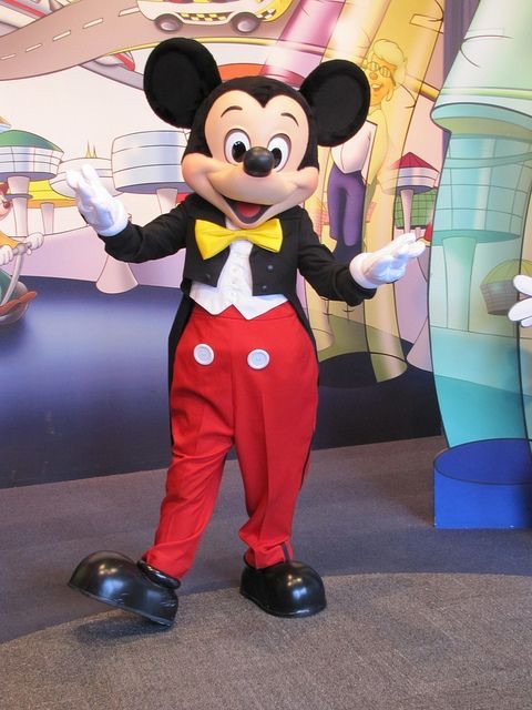 Mickey Mouse Red Shorts Mascot Costume Party Character Birthday Halloween Suit 