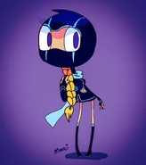 Teenage Marci as a temporary Ninjette