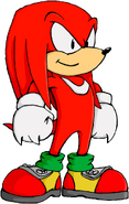 Knuckles the Echidna from: Adventures of Sonic The Hedgehog