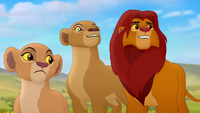 Kiara stares after Kion