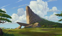 Pride Rock in The Lion King 1½
