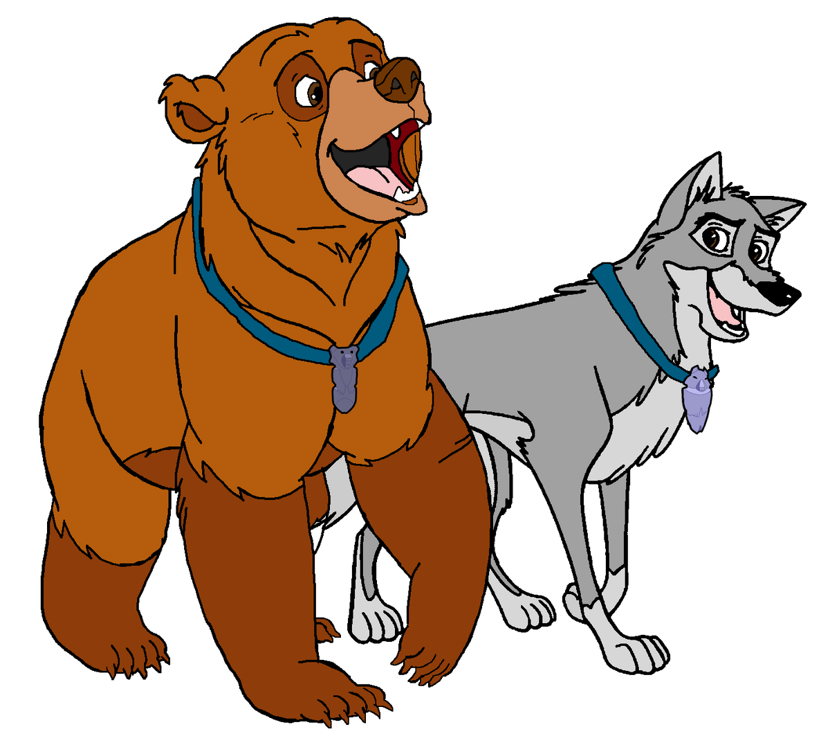 denahi coloring page online brother bear