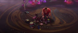 Ralph after wrecking Vanellope's kart.