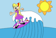 Judy Herrison surfing (1)