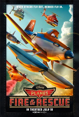 Planes fire rescue poster