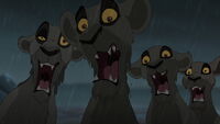 Outsiders are frightened that Timon uses Pumbaa's tail as a rifle