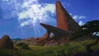 Pride Rock at the end of the film