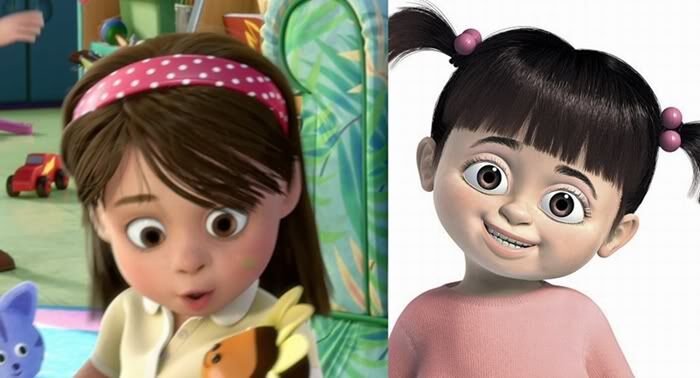 Boo from Monsters, Inc. (2001) looks suspiciously like my sister Bonnie at  4 years old in 1996 : r/pics