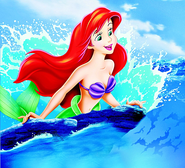 Ariel in promote at 2006 promotional artworks worked at The Little Mermaid