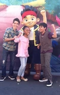 Skai hanging out with co-stars