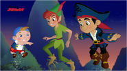 Captain Jake with Cubby and Peter Pan - Pirate Fool's Day!