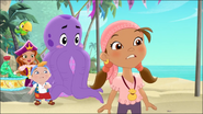 Purple Octopus with Princess Izzy Cubby and Skully - Jake's Birthday Bash! 20