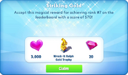 Striking Gold Mini Event Prize