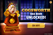 Cogsworth has been unlocked!